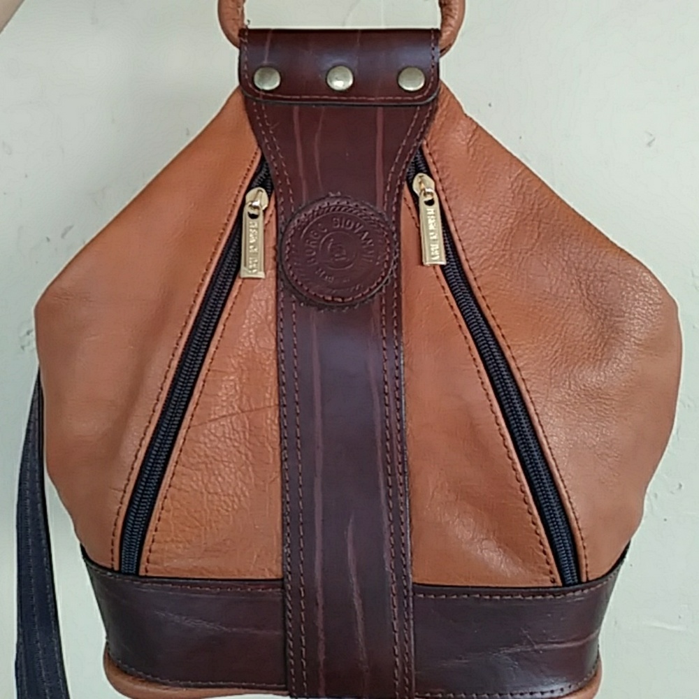 💯 Vintage Authentic Borgo Giovanni Leather Bag